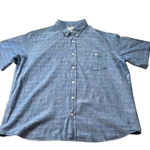 Weatherproof‎ Vintage Linen Button Up Short Sleeve Shirt XXL